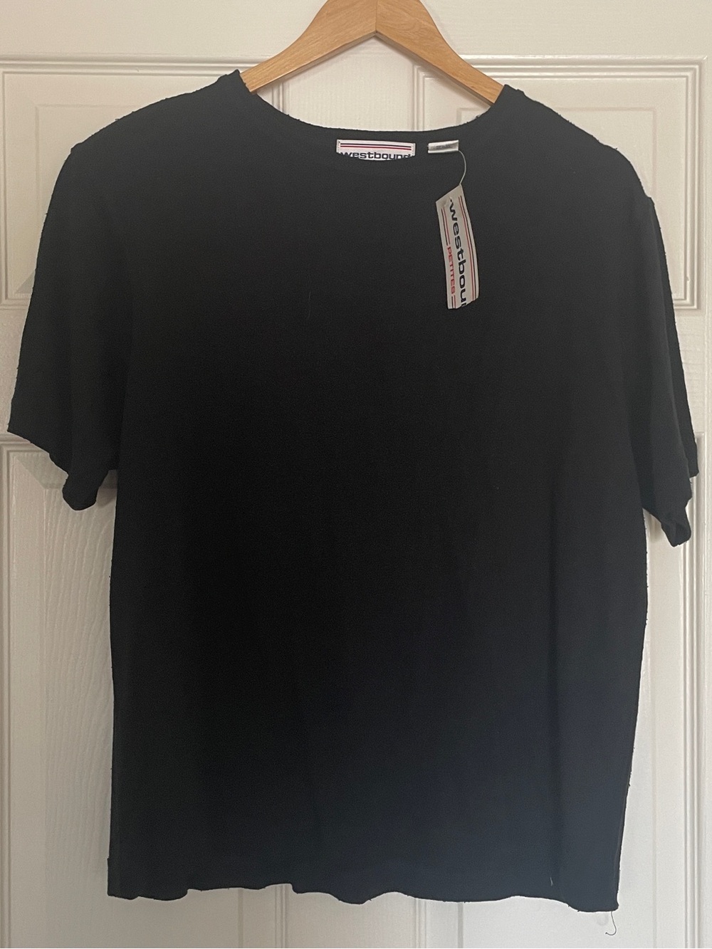 🖤 Westbound Petites Black 100% Silk Crewneck T-Shirt 🖤